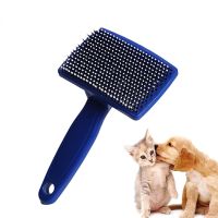 【FCL】❂ Needle Combs Massage Hair Remover Cats Fur Cleaning Non-Slip Flea Chihuahua Grooming Dog Supplies