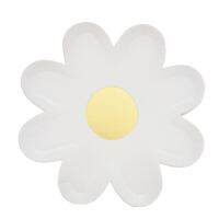 Small Daisy Picnic Tableware Disposable Flower Dinner Plate Decorative Cake Tray For Childrens Birthday Party