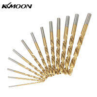 KKmoon 13Pcs ซ้ายมือหัวเจาะชุด M2 HSS พร้อมไททาเนียมไนไตรด์เคลือบ (1/16 " - 1/4")