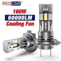 2pcs 160W 60000LM H7 LED Headlight Bulb Beam Kit Mini Wireless CSP Car Headlamp Auto Diode Lamps H7 Turbo High Power LED 12V Bulbs  LEDs  HIDs