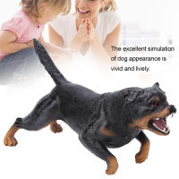 【ราคาถูก】ตัวเลขการกระทำของสุนัข Toy Dog Model High Simulation Rottweiler Dog Toy Home Office