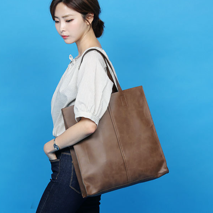 กระเป๋าแฟชั่นทรงสี่เหลี่ยมแบบเกาหลี-กระเป๋าถือทรงสี่เหลี่ยมกระเป๋าใส่เอกสารแนวตั้ง