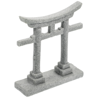 Torii Gate ญี่ปุ่น Aquarium Decor Miniature Ornamenttank สวนศาลเจ้า Shinto ภูมิทัศน์หินทราย Micro ตกแต่งจำลอง-ogfhdsd