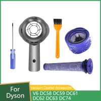 ชุดตะแกรงหลังมอเตอร์สำหรับ Dyson V6 DC59 DC58 DC61 DC62 DC63เครื่องดูดฝุ่น DC74ก่อน/ตัวกรองโพสต์ชุดอุปกรณ์ทดแทน