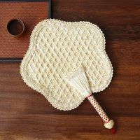 【cw】 Raffia Wall Decoration Fans Whole for Embroidery Pendant