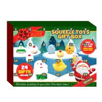 Christmas Gife Advent Calendars 2021 with 24 Little Doors Small Animal Gift Creative Hens Duck Christmas Socks Snowmen Ornaments