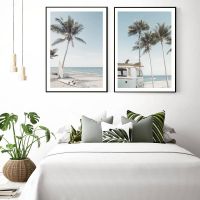 ❂ Sea Beach Surf โปสเตอร์รถมะพร้าวปาล์ม Tree Wall Art ภาพวาดผ้าใบ Nordic โปสเตอร์และพิมพ์ภาพผนังสำหรับห้องนั่งเล่น