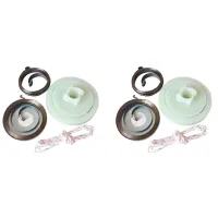 2X 5200 5800 52Cc 58Cc for Chinese Chainsaw Easy Spring Pulley Rope Repair Kit Gas Saws