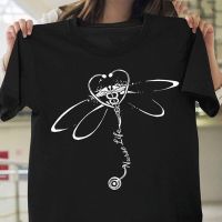 Dragonfly Stethoscope Nurse Life Print T Shirt Loose Tshirt Causal Tee Shirt Camisetas Gildan