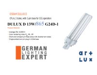 OSRAM ออสแรม DULUX D 13W/865