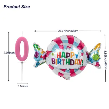 Happy Birthday Digit Candle - Best Price in Singapore - Jan 2024