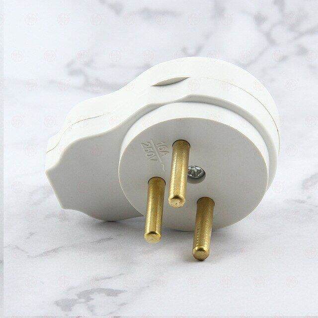 White 16a Israel Male Female Assembly Wiring Power Plug Socket Pakistan