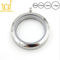 10pcs Glass Locket Stainless Steel Floating Locket Pendant with Chain Screw Twist Living Memory Locket Necklace Fathers Day gif