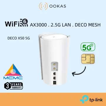 Deco X50-5G AX3000 Dual-Band 5G SIM Card WiFi 6 Mesh Router