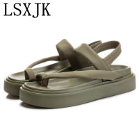 LSXJK Summer Flip-Flops Women S 2022 New All-Match Women S Flat Sandals Women S Thick-Soled Casual Fashion Women S Shoes ~