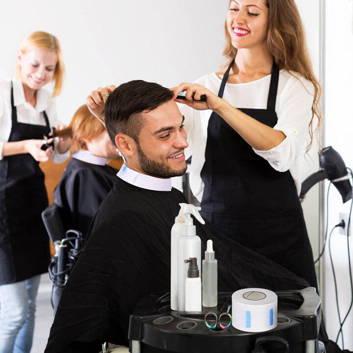 5 Rolls Professional Barber Disposable Neck Tissue Neck Paper Hair Cutting Bib Paper for Salon