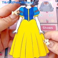 ▨℡◊ Not finished Disney princess change paper doll material diy manual material package quiet little girl change book