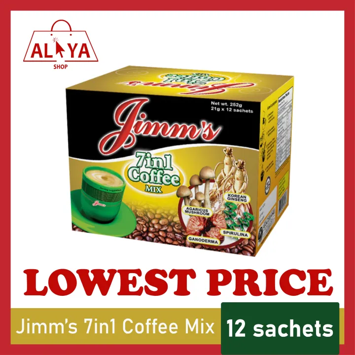 Jimm's 7in1 Coffee Mix 21g x 12 Sachet JIMS COFFEE JIM'S COFFEE 7
