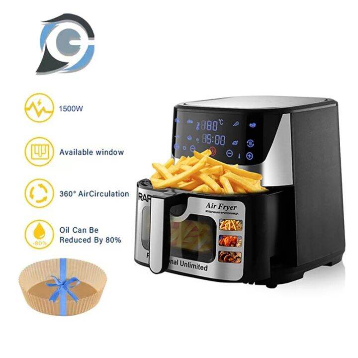 EXSAMO 10L Large Capacity Smart Electronic Digital Visual Deep Fryer