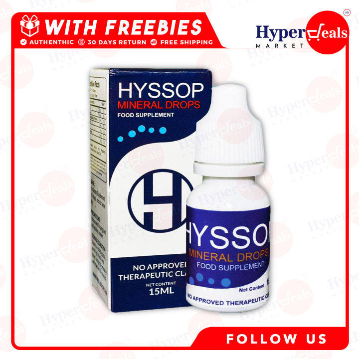 Hyssop Mineral Drops 15ml Lazada Ph