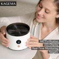 KAGEMA Air Purifier เครื่องฟอกอากาศในห้องนอน พกพา เครื่องกรองอากาศ สำหรับสำนักงานที่มีไฟกลางคืนในตัว แบตเตอรี่ กำจัดฟอร์มาลดีไฮด์ฆ่าเชื้อ