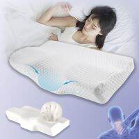 ☃☇ Orthopedic Pillow Memory Foam Neck Pillow Butterfly Shaped Relaxation Neck Muscles Ergonomic Pillow Size 50Cm 60Cm