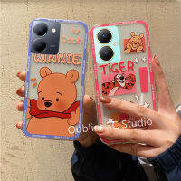 เคสโทรศัพท์ VIVO Y27 Y78 Y02 Y02A Y02T 4G 5G 2023 เคส ปลอก ดีไซน์ใหม่ ข้อเสนอสุดพิเศษ ยอดนิยม หวานคลาสสิก การ์ตูนหมีหมู ซิลิคอน กันกระแทก ปกอ่อนแบบใส Case