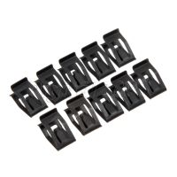 10Pcs Black Auto Car Front Console Dash Dashboard Trim Metal Retainer Automobile Rivet Fastener Clip For Audi Ford Mazda Toyota