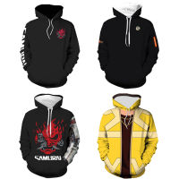 Cyberpunk 2077 Hoodie Pullover Mens Casual Jacket Punk Sweater Costumes