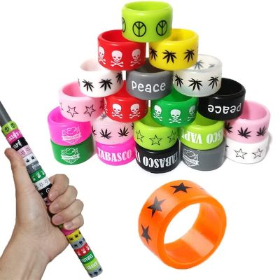 10Pcs Small Silicone Bands Tennis Racket Grip Band Anti Slip Rubber Rings Protection Sleeve for Rod Squash Racquetball Badminton