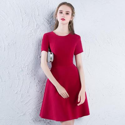 Bride Toast 2022 New Summer Fashion Elegant Red Short Slim Wedding Dress Dress Women