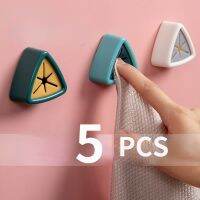 【CW】 5Pcs Rag Plug Washcloth Punch Rack Clip Storage Shelf