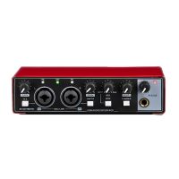 1 Piece Sound Card Studio Record USB Audio Professional Interface Sound Equipment for Recording Red