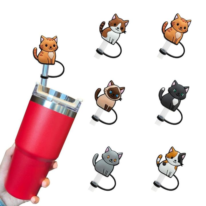 Straw Cover Topper Cat stanley Straw Topper Cat Stanley Cup Accessory Straw  Buddies straw Charms Paw Straw Cover Straw Covers cat 