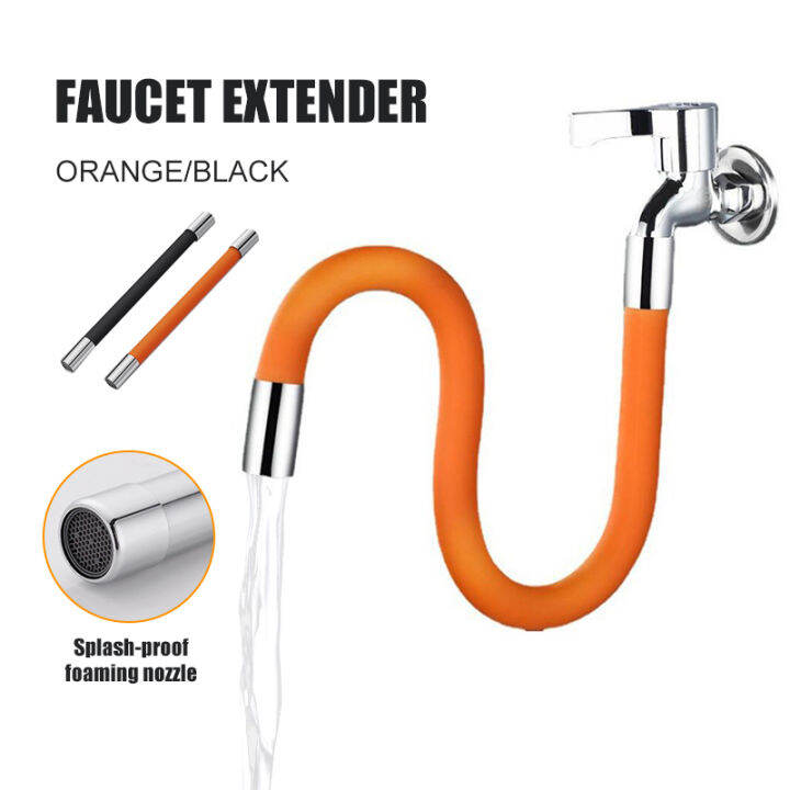 Universal Faucet Extension Extender Pipe 360° Rotatable Free Bending