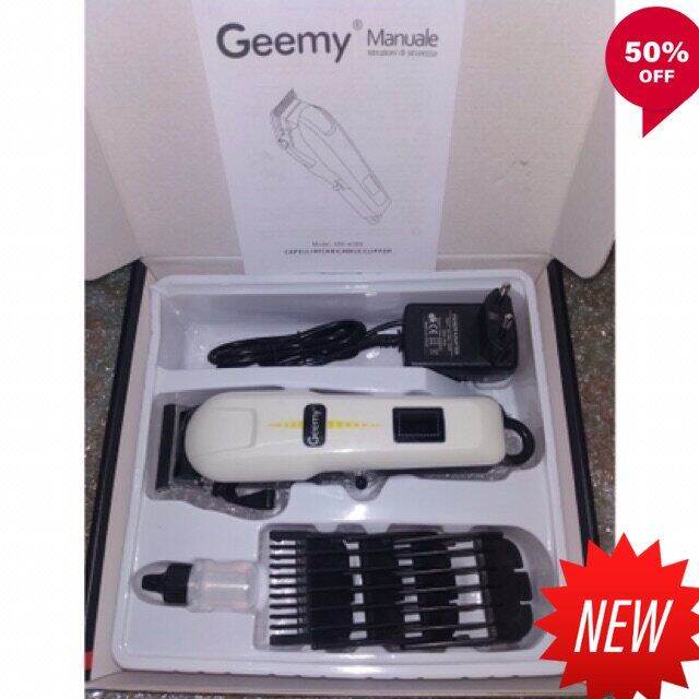 สินค้าพร้อมส่ง-ปัตตาเลี่ยนไร้สาย-gemei-รุ่นgm-6008-professional-hair-clipper-white-อุปกรณ์-จัดแต่งทรงผม