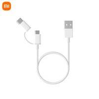 Xiaomi ดั้งเดิม2 In 1สายข้อมูลสายชาร์จโทรศัพท์ Macbook Mi สำหรับ X3 Usb To 2.0 Micro Type-C แท็บเล็ตเร็ว Poco