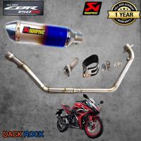 ท่อnew cbr150r โฉมใหม่ honda ท่อakrapovic รุ้ง ปากเคฟล่า ท่อแต่ง cbr150r โฉมใหม่ เสียง แน่น นุ่ม ทุ้ม ไม่แต่งในรอบสูง ระบายความร้อนได้ดี อัตราเร่งดีขึ