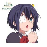 EARLFAMILY สติกเกอร์ติดรถยนต์ขนาด13ซม. สำหรับ Rikka Takanashi ภาพสติ๊กเกอร์กันน้ำเป็นรอยรถสินค้ารถสร้างสรรค์มีสไตล์กราฟิกท้ายรถ