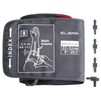 ELERA Adjustable Adult Arm Blood Pressure 22-52cm Cuff Big Size With 4pcs Connector 15-24CM Cuff Tube Blood Pressure Tonometer Adhesives Tape