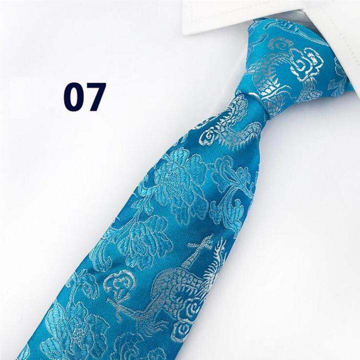Classic Polyester Silk Mens Tie New Design Neck Ties Floral Ties For Men  Formal Business Wedding Party(Blue) - intl | Lazada Singapore
