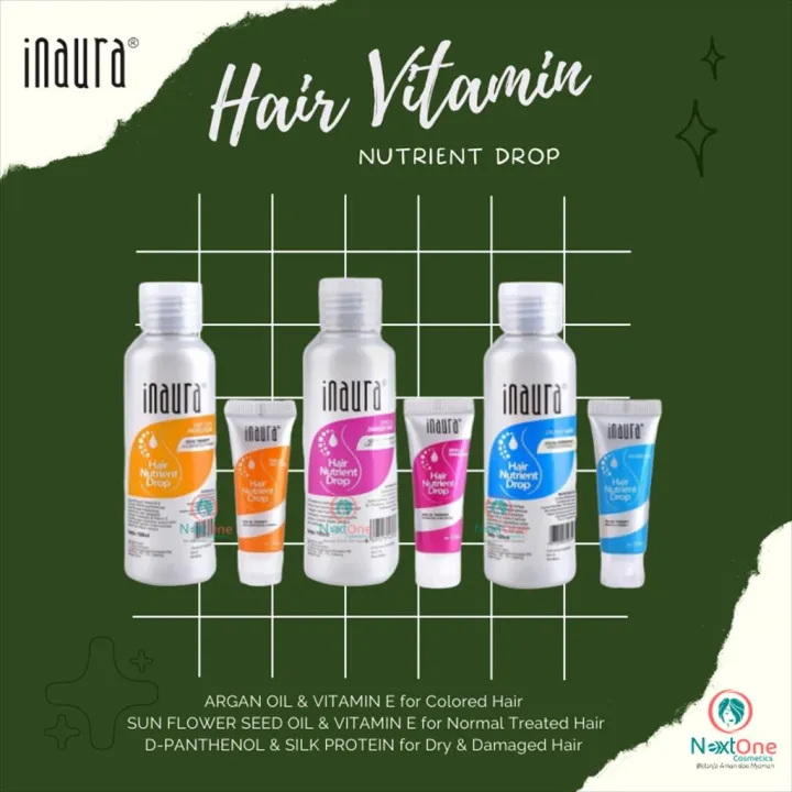 NEXT ⏩ INAURA HAIR NUTRIENT DROP VITAMIN RAMBUT OR ️BPOM | Lazada Indonesia