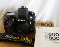 Nikon D800 36.3MP Professional DSLR Camera - ตัวกล้อง Black Body, Dual card slots, Full Frame Digital SLR CMOS FX-Format