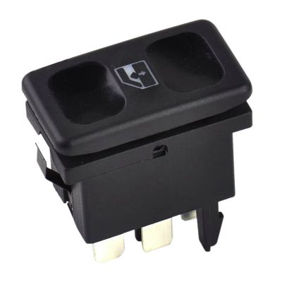 1PCS Car Black Plastic Metal Power Window Control Switch Button 191959855 BDP605 for Golf Jetta MK2 1985 -1987 1988 1989