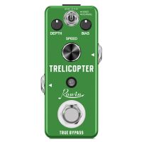 Rowin Guitar Trelicopter Effect Pedal Classic Optical Analog Tremolo BIAS Knob Ture Bypass Full Metal Case With Clear Sounds Projector Mounts