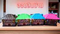 กระปุกออมสิน บ้าน กระปุกออมสินพลาสติก ออมสินพลาสติก 14*17*13 ซม.