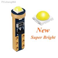 T5 W3W W1.2W Super Bright LED Bulb Auto Dashboard Gauge Instrument Light Car Lamp White Green Yellow Blue Red Pink Crystal Blue