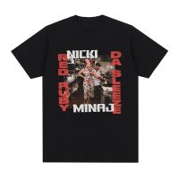 Nicki Minaj เสื้อยืดกราฟิกกระชับภาพสีแดง2023อัลบั้มเพลงเสื้อยืดวินเทจไซส์ใหญ่พิเศษสำหรับผู้ชายผู้หญิงเสื้อยืดแนวสตรีทแวร์