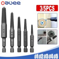 【DT】hot！ 3/5pcs Screw Extractor Broken Damaged Screws Set Bit  Out Removal Woodworking Tools