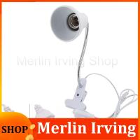 Merlin Irving Shop Flexible E27 Bulb Lamp Cap Holder Clip E27 Base Led Table Desk Book Light Socket Reading Lights Holder On Off Switch